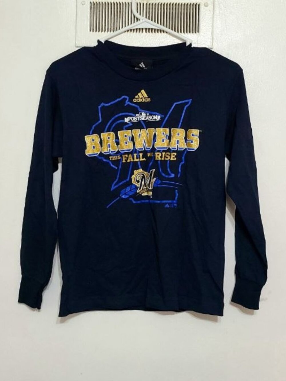 Adidas Long‑Sleeve Shirt Milwaukee Brewers